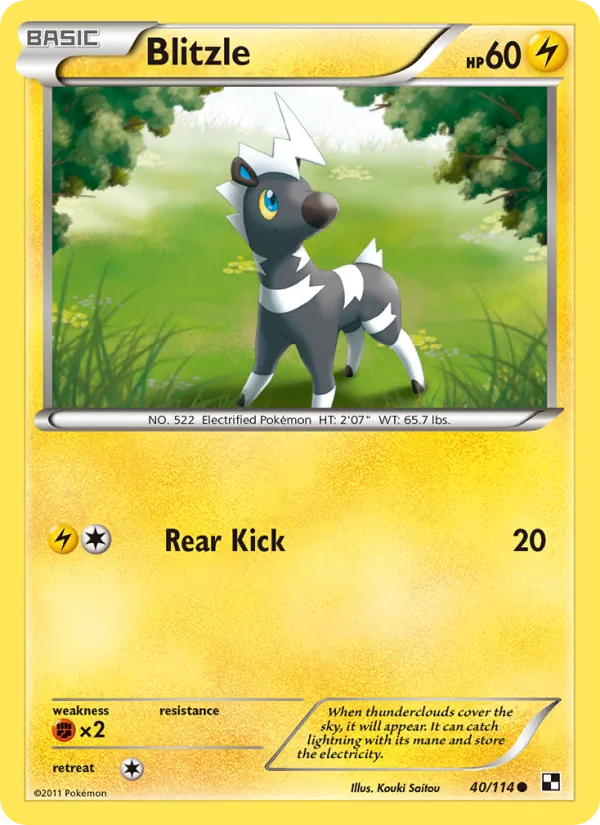 Blitzle #40 – Black & White card