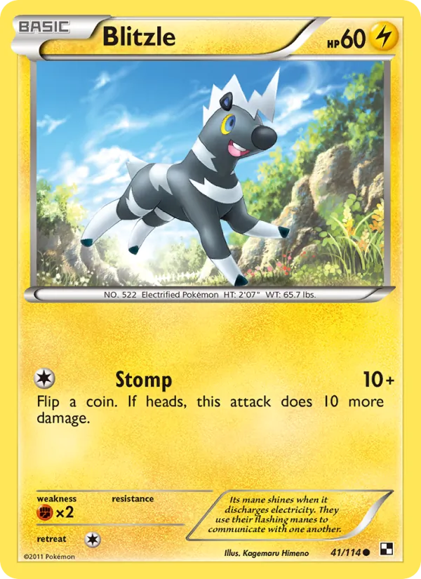Blitzle #41 – Black & White card