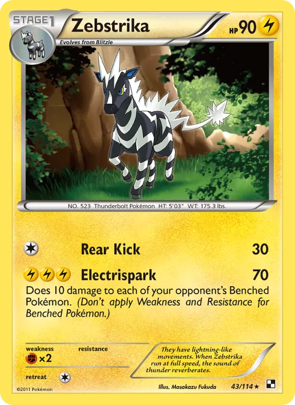 Zebstrika #43 – Black & White card
