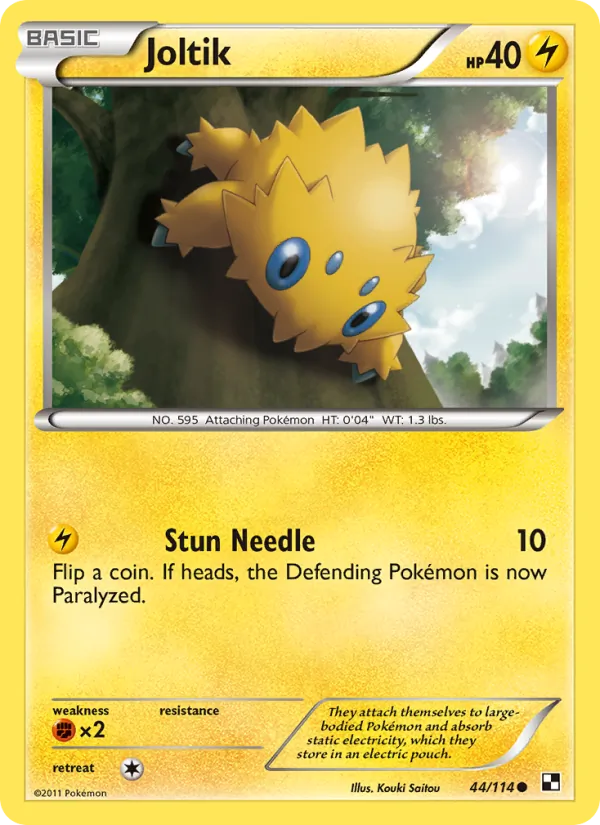 Joltik #44 – Black & White card