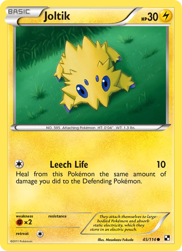 Joltik #45 – Black & White card