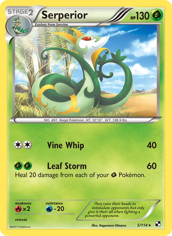 Serperior #5 – Black & White card