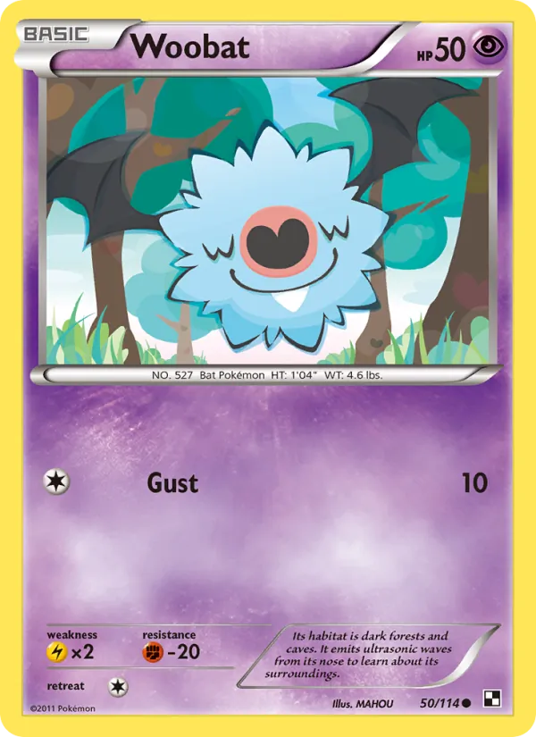 Woobat #50 – Black & White card