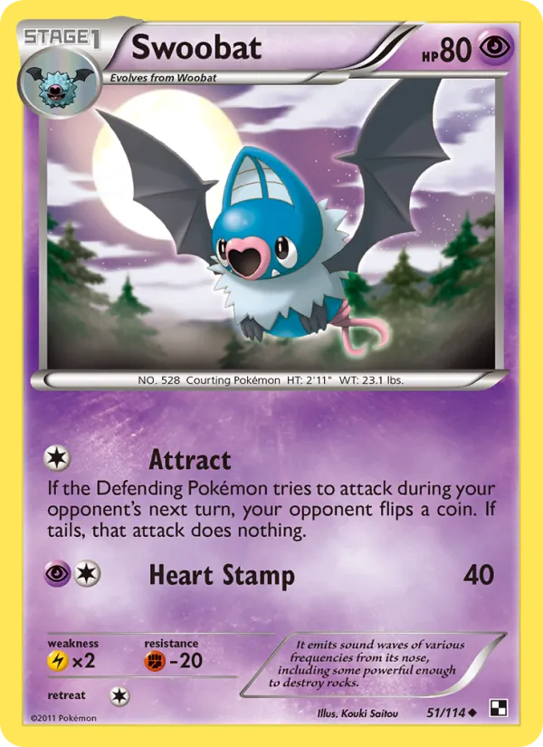 Swoobat #51 – Black & White card