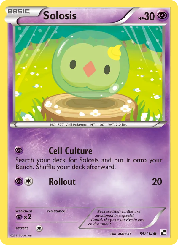 Solosis #55 – Black & White card