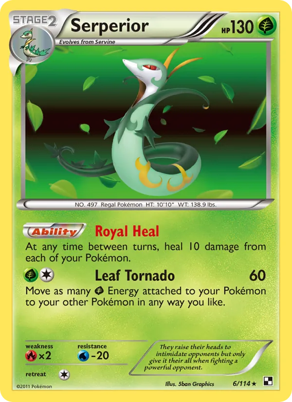 Serperior #6 – Black & White card