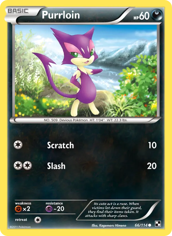 Purrloin #66 – Black & White card
