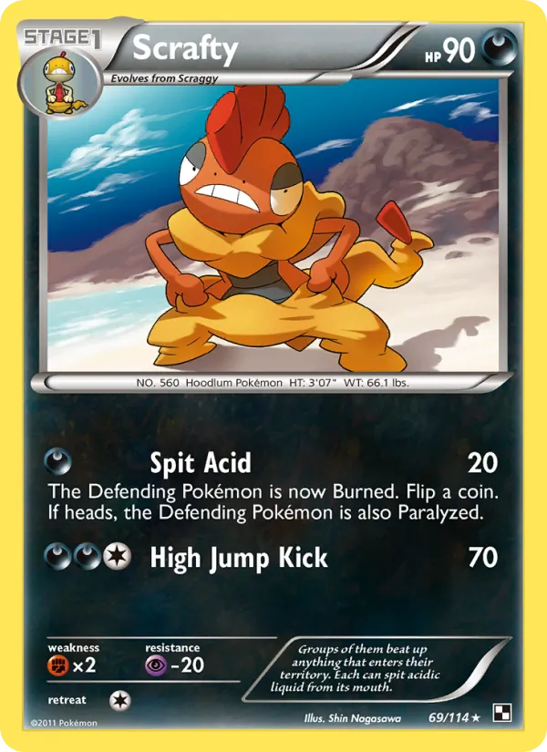 Scrafty #69 – Black & White card