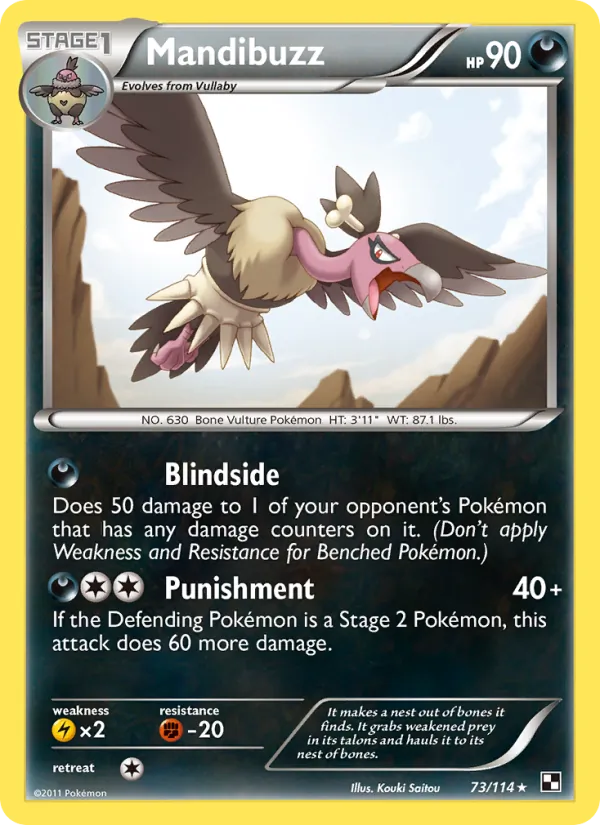 Mandibuzz #73 – Black & White card
