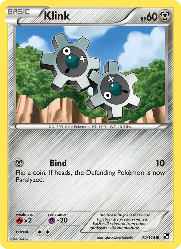 Klink #74 – Black & White card