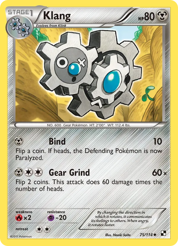 Klang #75 – Black & White card
