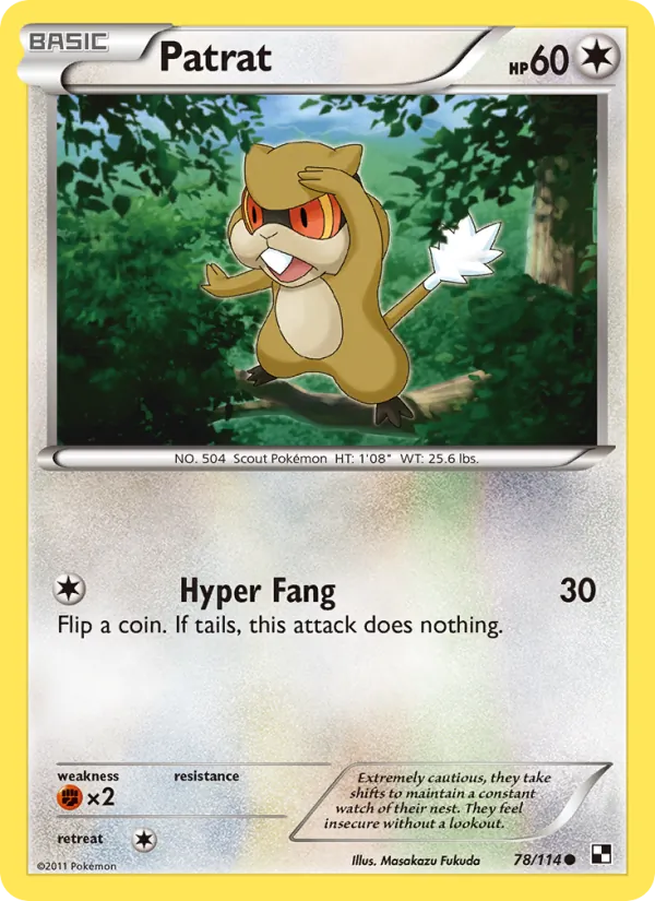 Patrat #78 – Black & White card