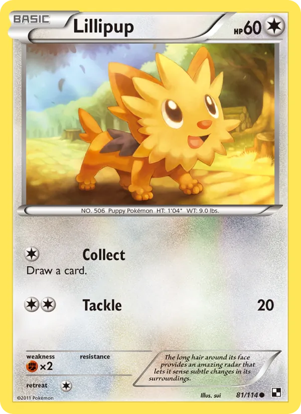 Lillipup #81 – Black & White card