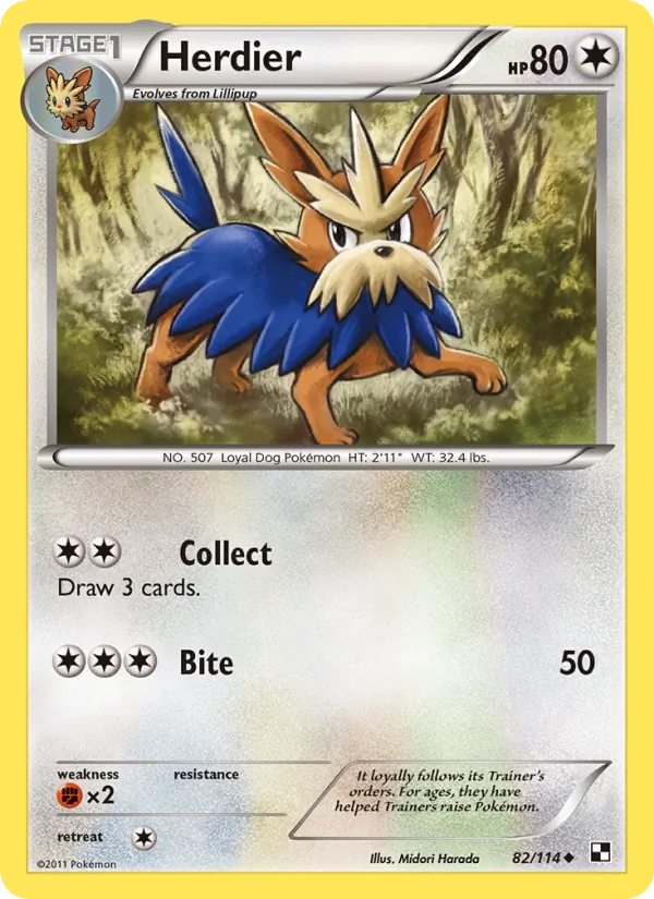 Herdier #82 – Black & White card