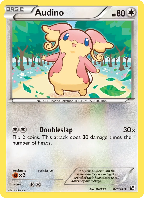 Audino #87 – Black & White card