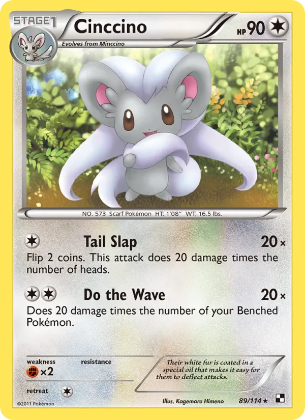 Cinccino #89 – Black & White card