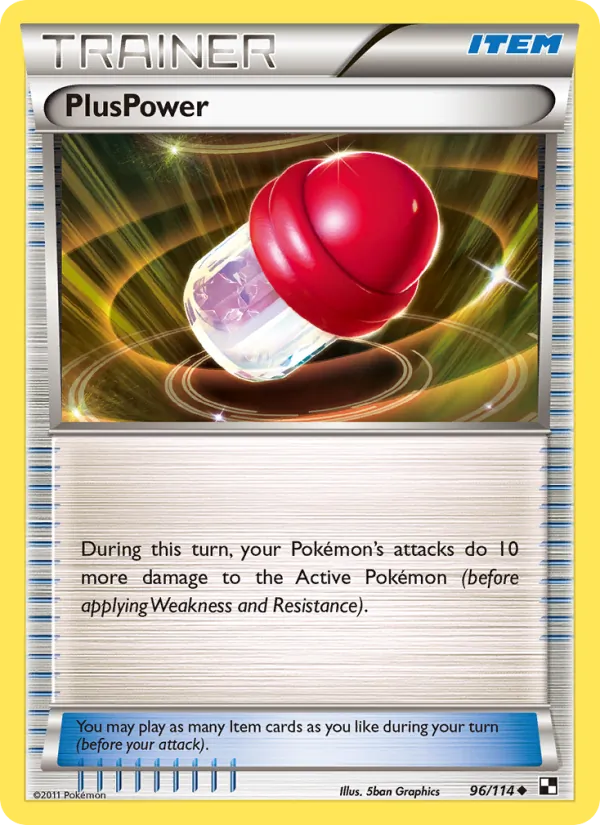 PlusPower #96 – Black & White card