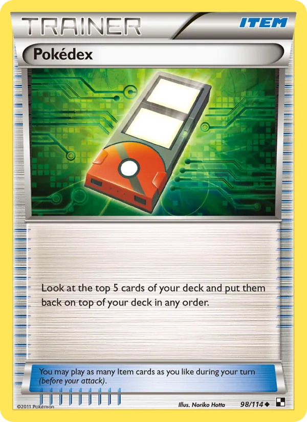 Pokédex #98 – Black & White card