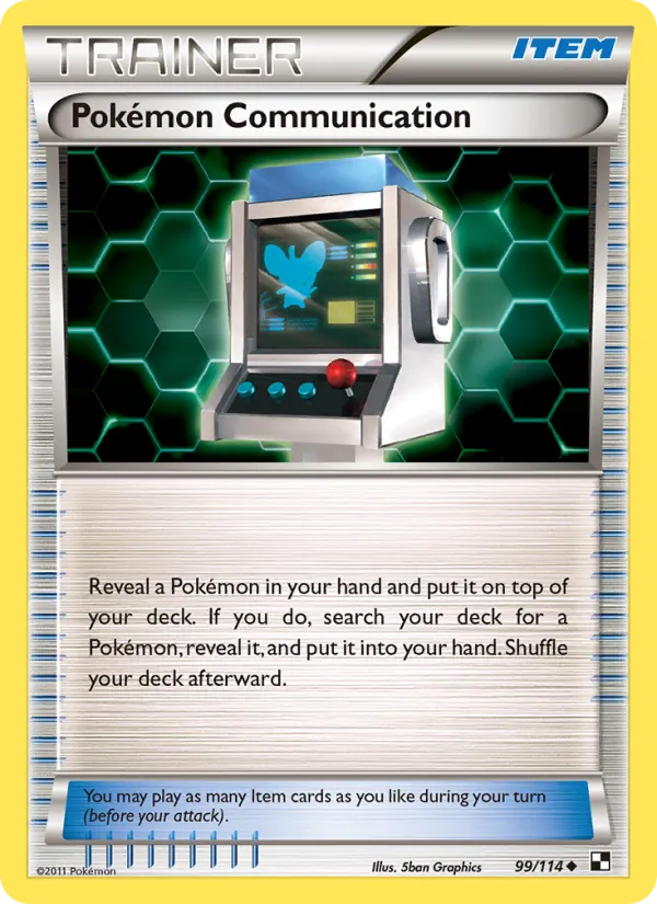 Pokémon Communication #99 – Black & White card