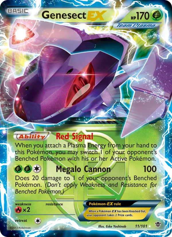 Genesect-EX #11 – Plasma Blast card