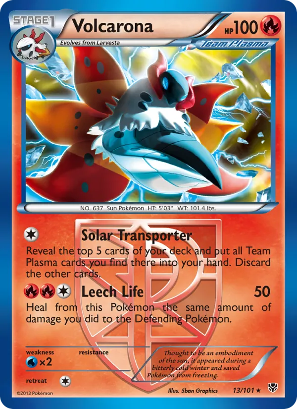 Volcarona #13 – Plasma Blast card