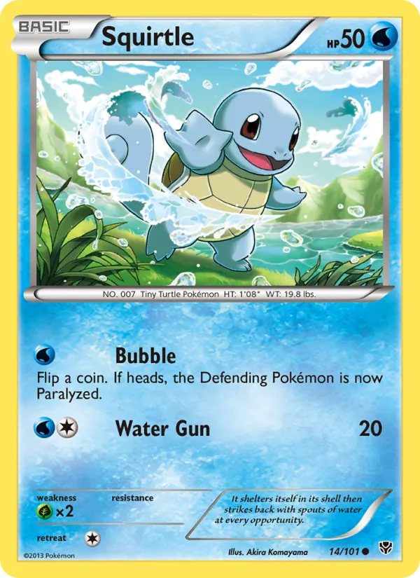 Squirtle #14 – Plasma Blast card