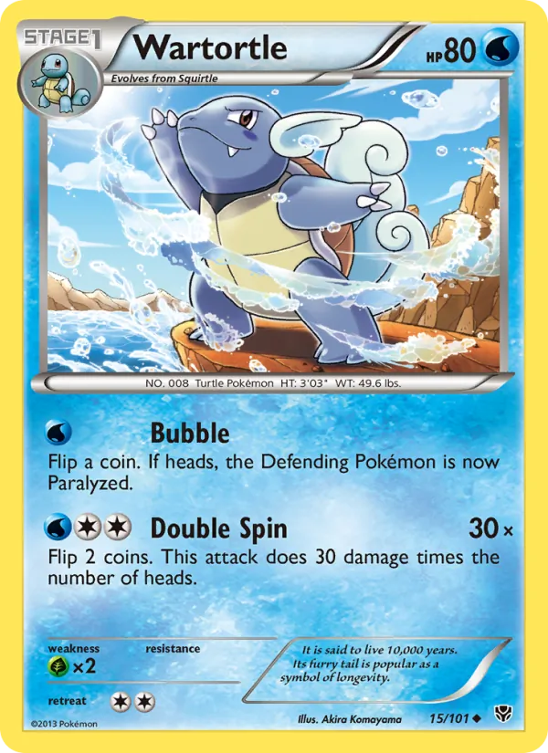 Wartortle #15 – Plasma Blast card