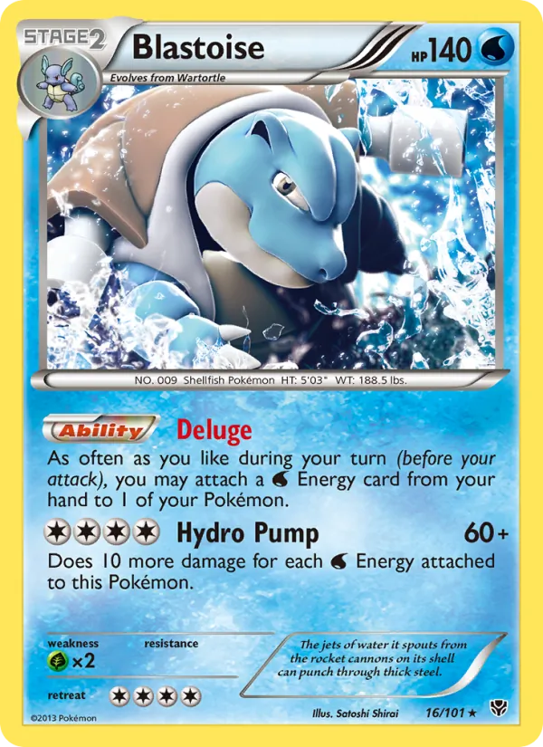 Blastoise #16 – Plasma Blast card