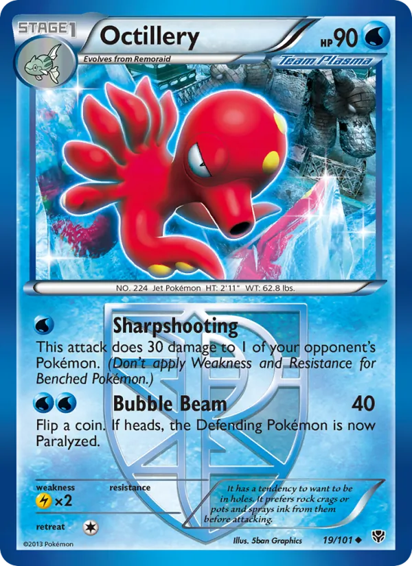 Octillery #19 – Plasma Blast card