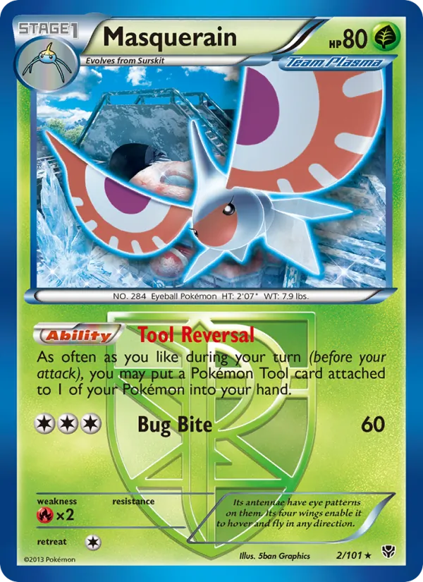 Masquerain #2 – Plasma Blast card