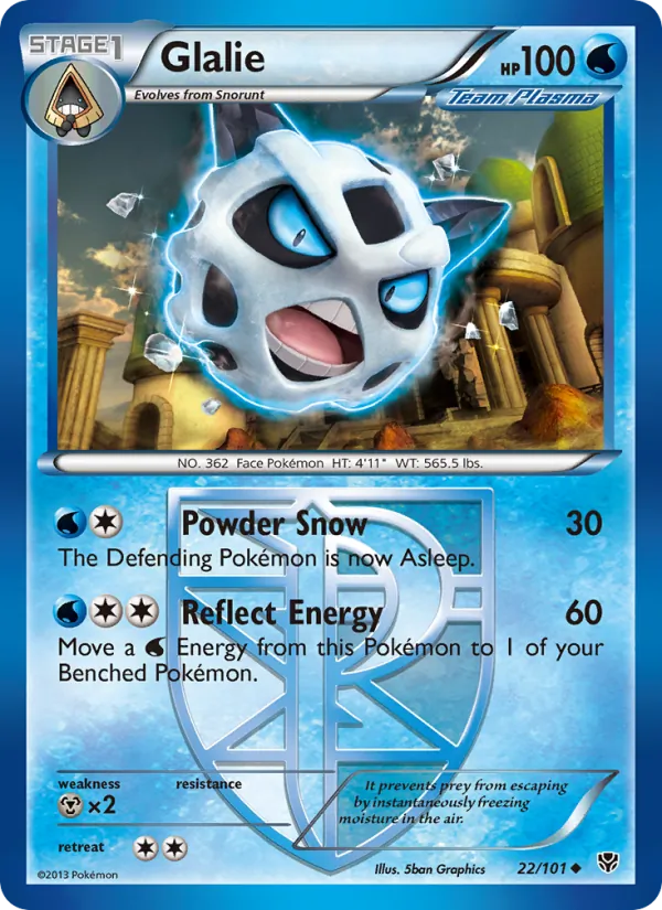 Glalie #22 – Plasma Blast card