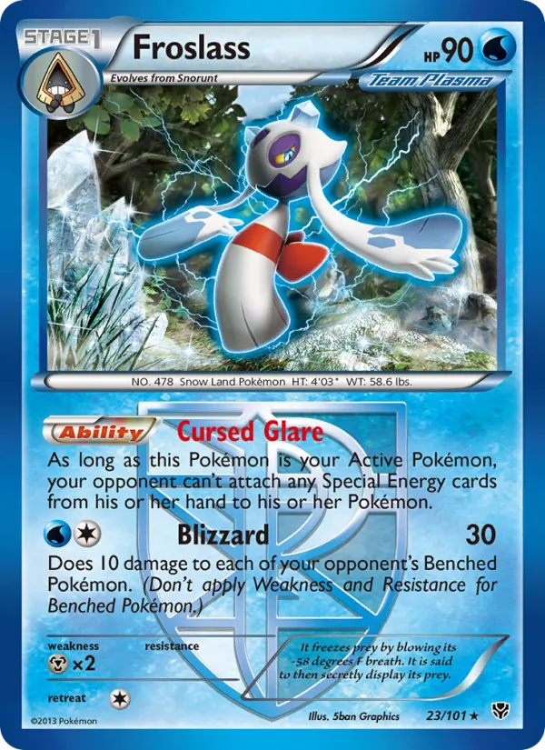 Froslass #23 – Plasma Blast card