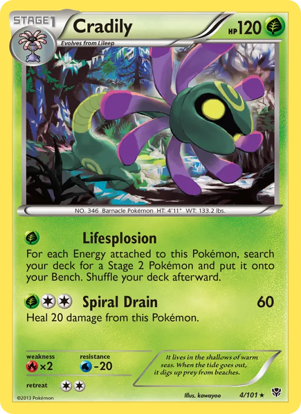 Cradily #4 – Plasma Blast card