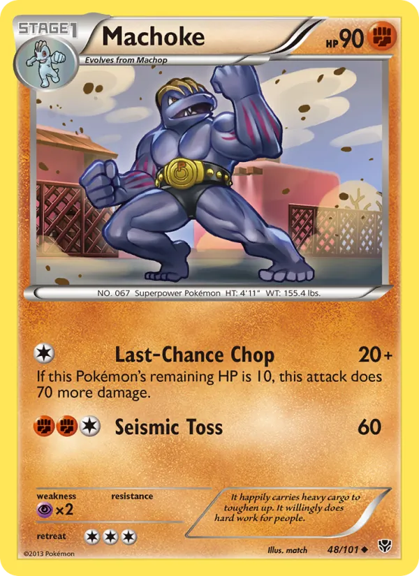 Machoke #48 – Plasma Blast card