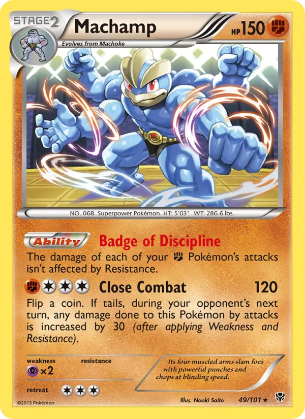 Machamp #49 – Plasma Blast card