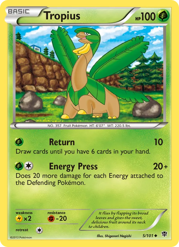 Tropius #5 – Plasma Blast card