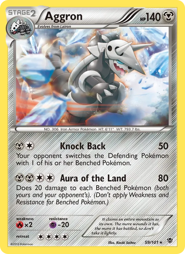 Aggron #59 – Plasma Blast card