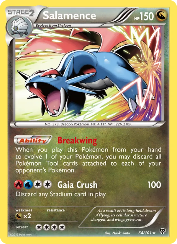 Salamence #64 – Plasma Blast card