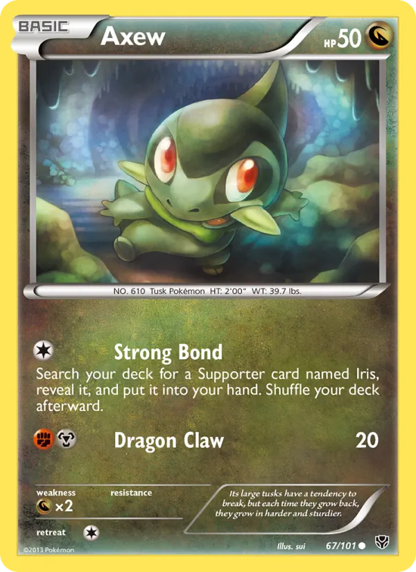 Axew #67 – Plasma Blast card