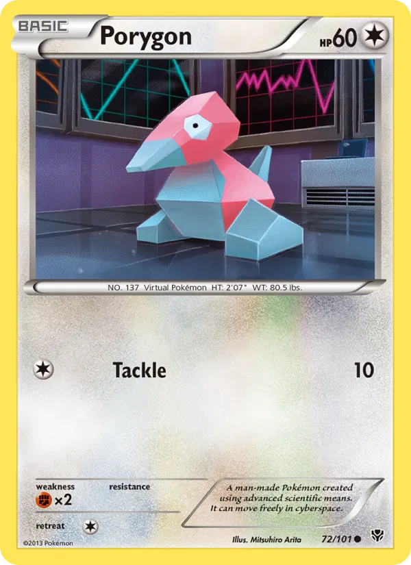 Porygon #72 – Plasma Blast card