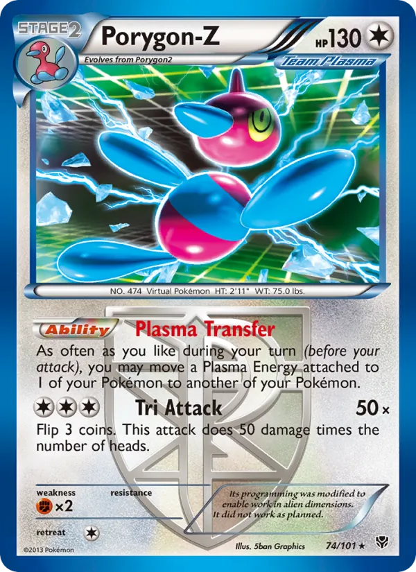 Porygon-Z #74 – Plasma Blast card