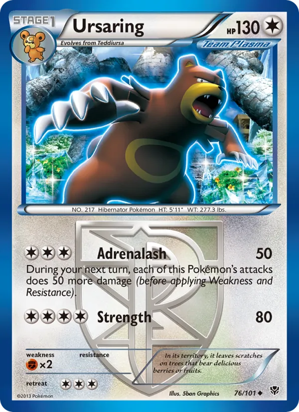 Ursaring #76 – Plasma Blast card