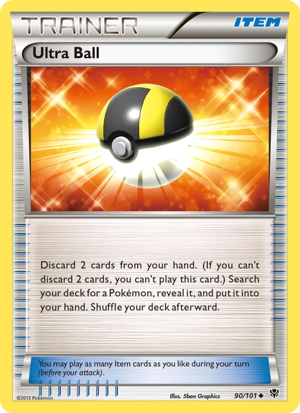 Ultra Ball #90 – Plasma Blast card