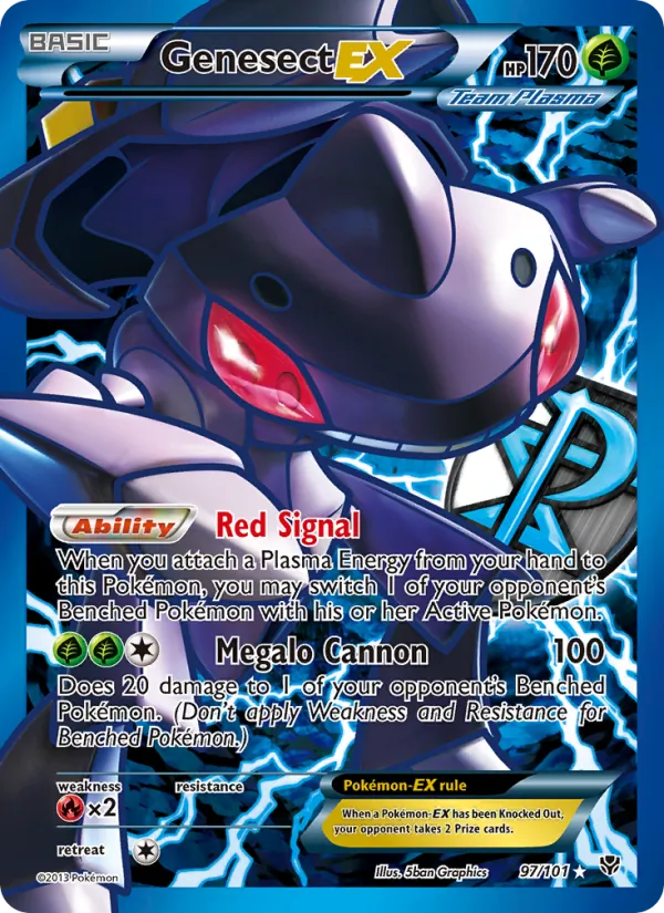 Genesect-EX #97 – Plasma Blast card