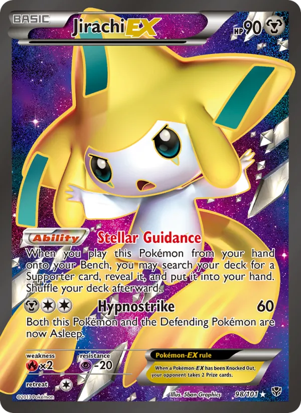 Jirachi-EX #98 – Plasma Blast card