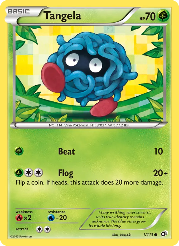 Tangela #1 – Legendary Treasures card