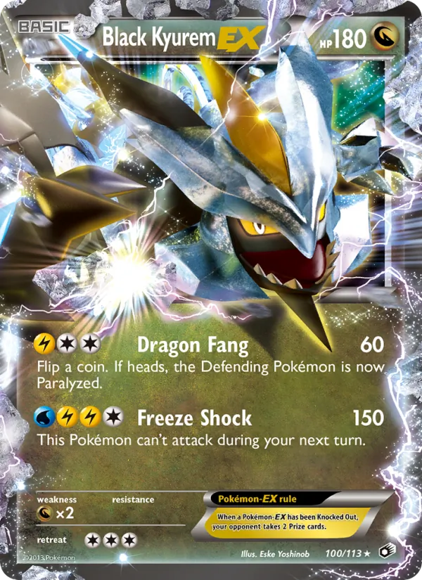 Black Kyurem-EX #100 – Legendary Treasures card