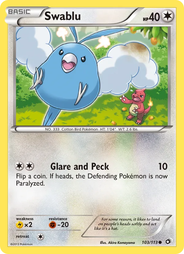 Swablu #103 – Legendary Treasures card