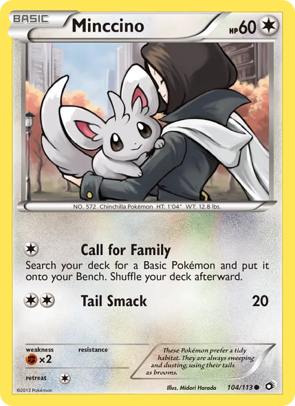 Minccino #104 – Legendary Treasures card