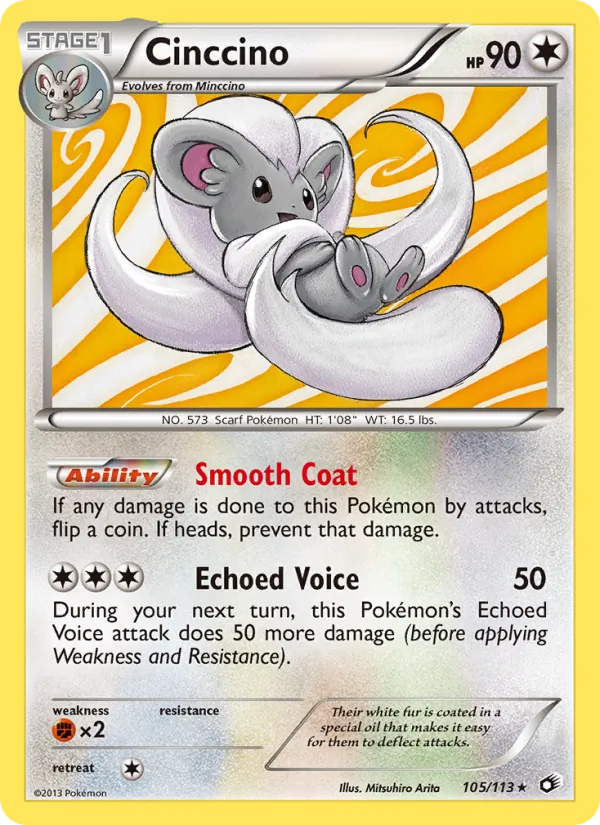 Cinccino #105 – Legendary Treasures card